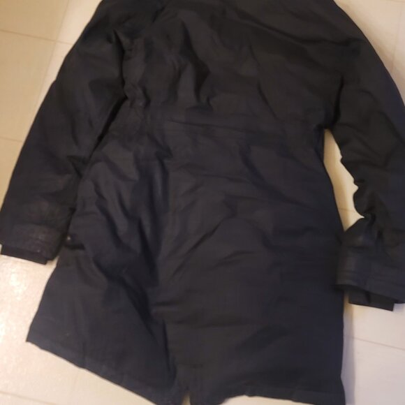 The North Face Black Goose Down HyVent Parka with Removable Faux Fur Hood Sz S-P - Picture 8 of 15
